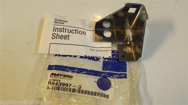 MAYTAG WHIRLPOOL ADMIRAL REFRIGERATOR RA43997-3 Door Hinge NEW IN BAG MAYTAG WHIRLPOOL ADMIRAL REFRIGERATOR RA43997-3 Door Hinge NEW IN BAG